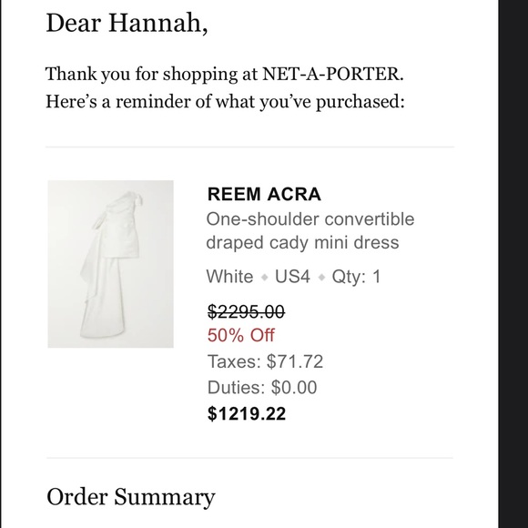 Reem acra bridal vibe dress! Brand new without tags. - Picture 5 of 6